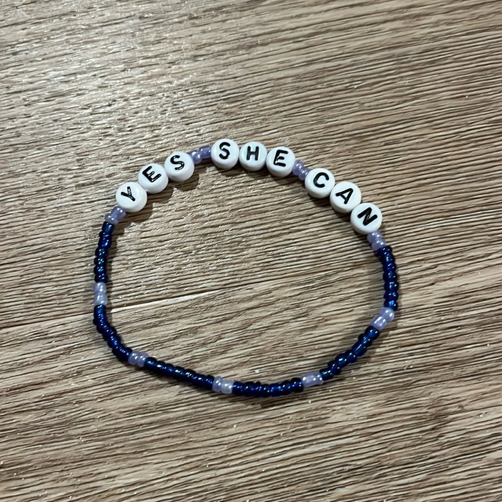“Yes She Can” Blue Friendship Bracelet [5 for $5]